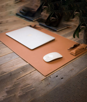 Leather Desk Mat 90 × 40 cm
