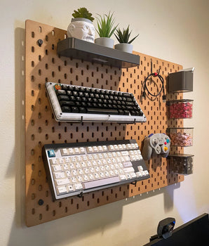 IKEA Skadis  Wooden Color Pegboard with Accessories