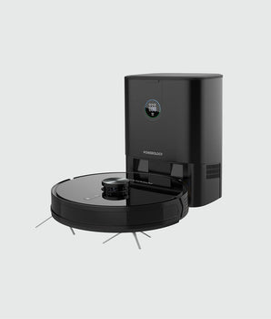 Powerology Smart Station Robot Vacuum & Mop – Black