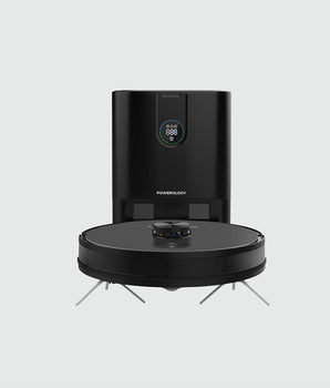 Powerology Smart Station Robot Vacuum & Mop – Black