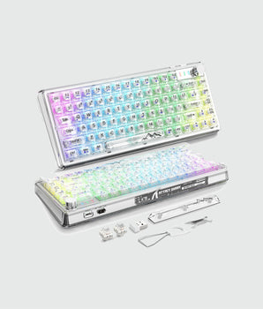 K75 ATTACK SHARK Transparent Mechanical Keyboard