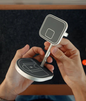 KUXIU 3-Point Power Creative 3-in-1 MagSafe Charging Stand – Gray