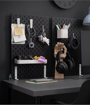 IKEA, Skadis Pegboard with Accessories, Black