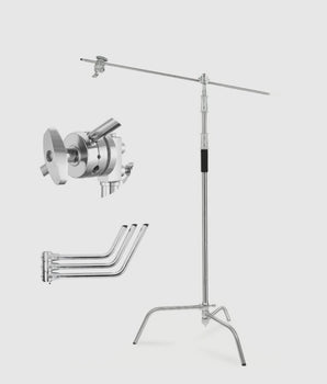 Heavy Duty C-Stand, Stainless Steel