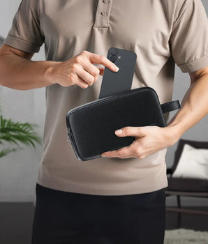 Green Lion Lyon Plus Fingerprint Bag- Black