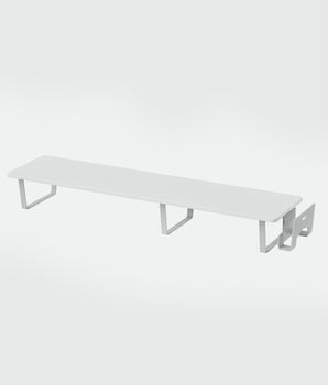 Extended Monitor Riser with Vertical Laptop Stand