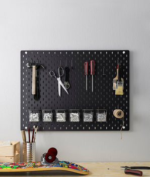 IKEA, Skadis Pegboard with Accessories, Black